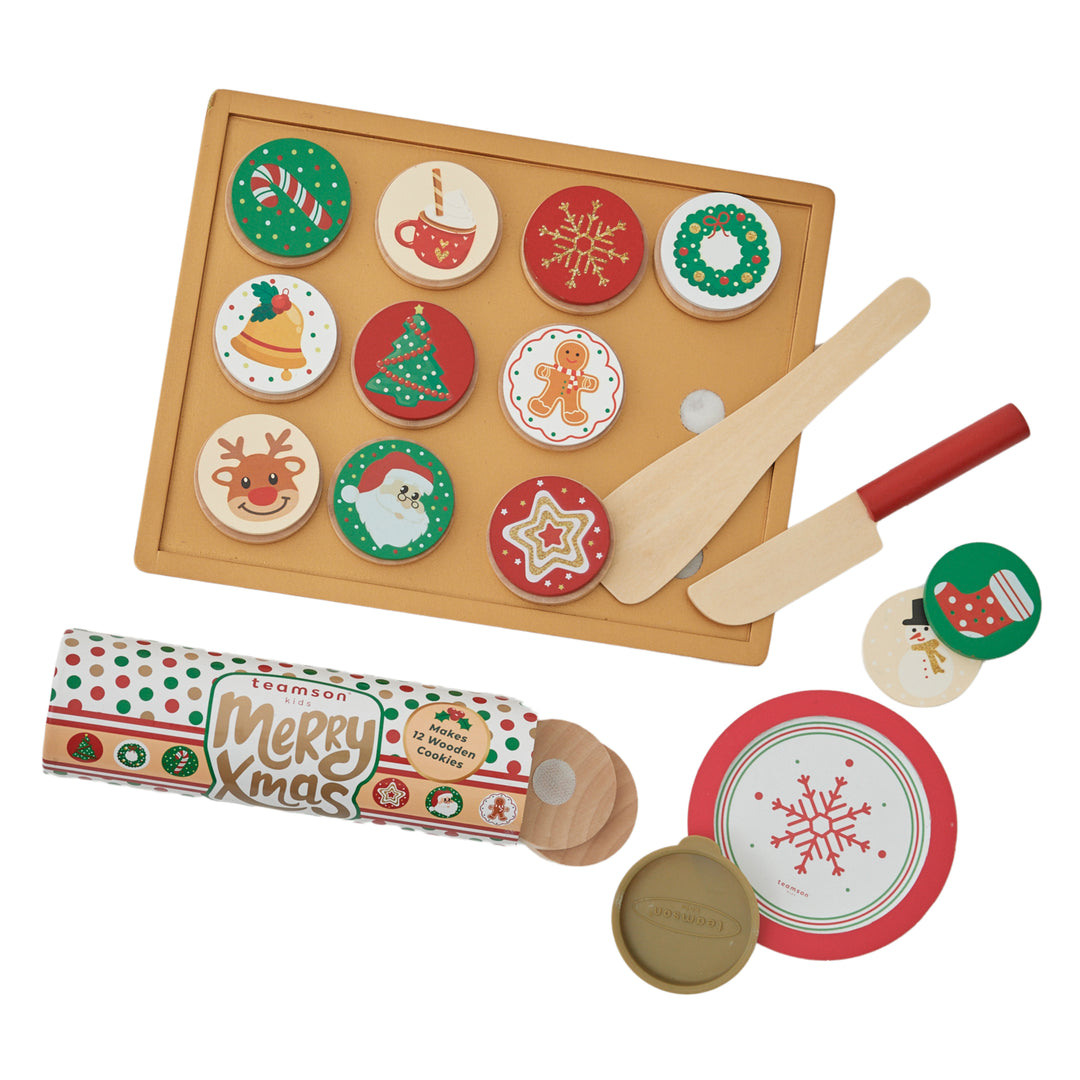 Pretend christmas cookies playset for kids