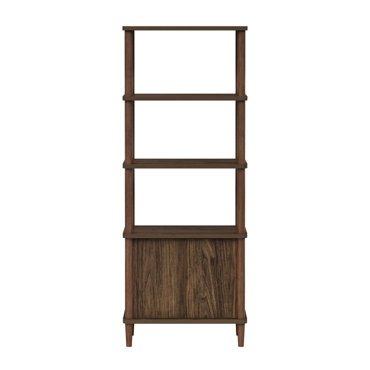 Teamson Home Ellery Freestanding 5-Tier Storage Cabinet, Walnut