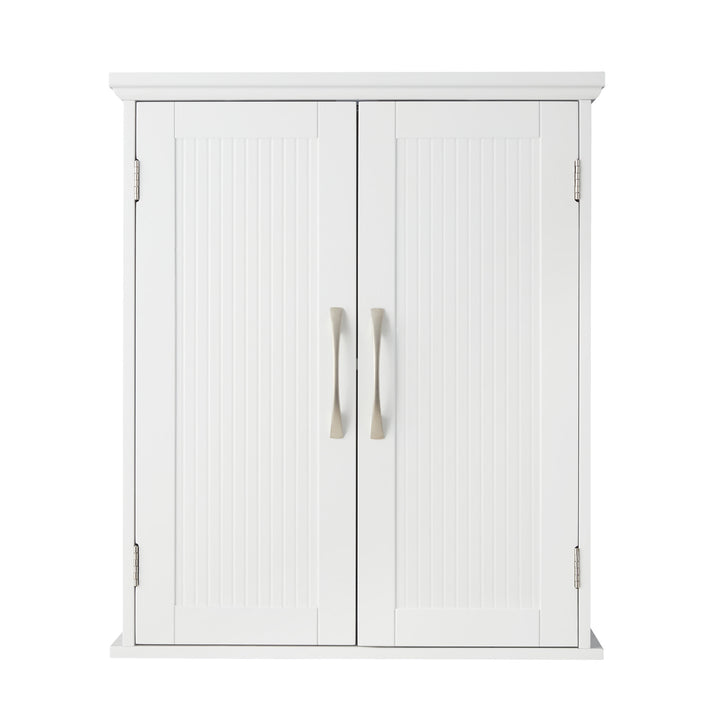 Teamson Home Newport Removable Two-Door Wall Cabinet, White