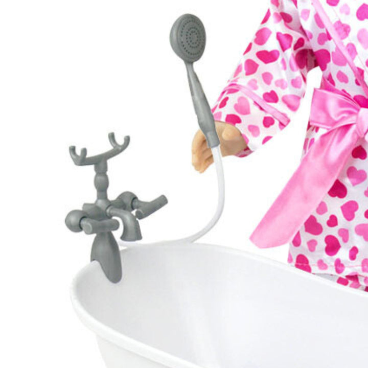 doll holding showerhead