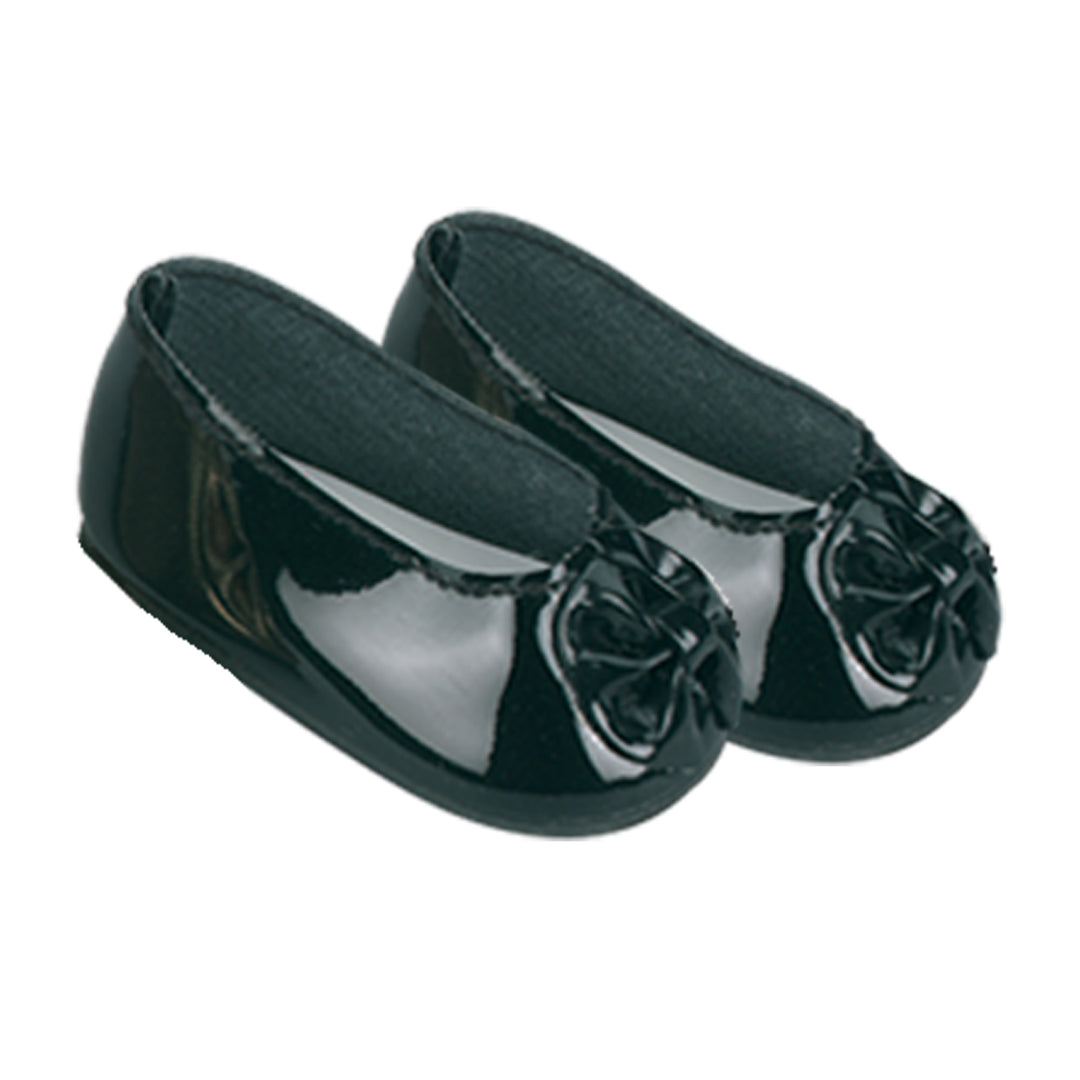 Sophia's - 18" Doll - Patent Bow Shoe - Black