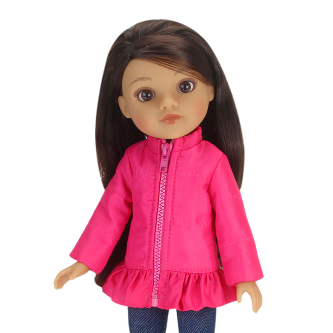 Sophia's 3 Piece Winter Outfit with Boots for 14.5" Dolls, Hot Pink