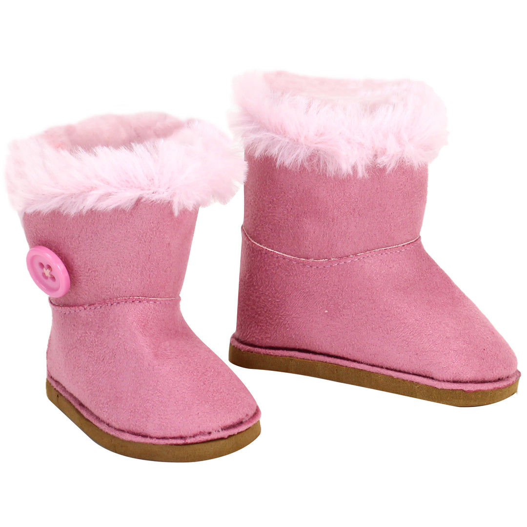 Sophia's Winter Boots for 18" Dolls, Pink