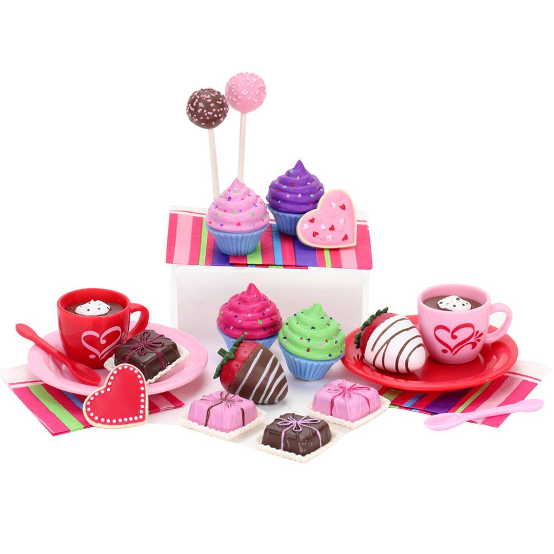 Sophia's 20 Piece Hot Chocolate and Desserts Set for 18" Dolls