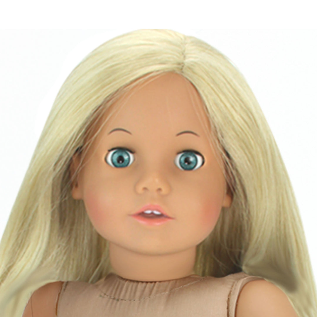 Sophia's Posable 18'' Soft Bodied Vinyl Doll "Sophia" with Blonde Hair and Blue Eyes, Light Skin Tone