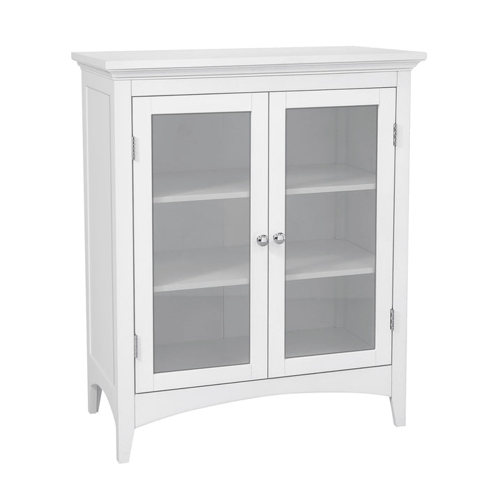 Teamson Home Madison Double Door Floor Storage Cabinet, White