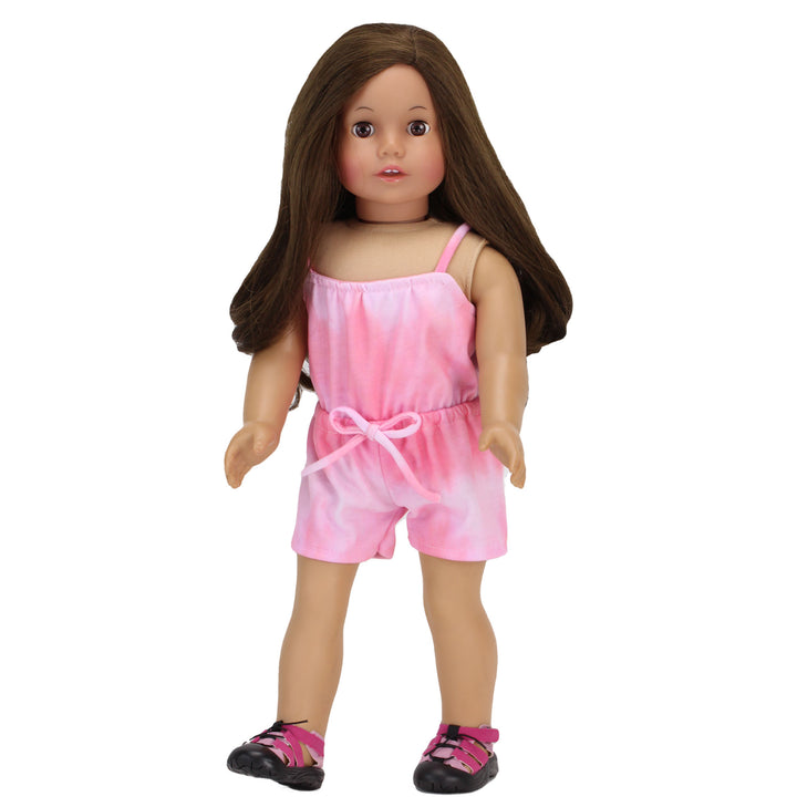 Sophia's - 18" Doll - Tie Dye Romper - Pink