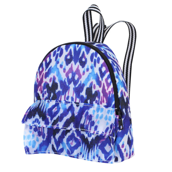 Sophia's - 18" Doll - Print Nylon Backpack - Blue