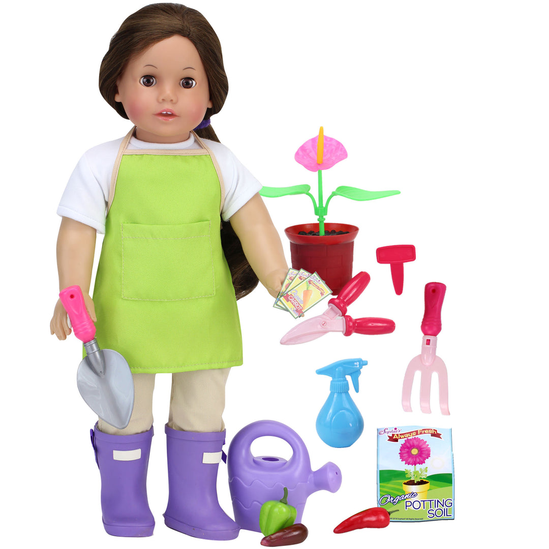 Sophia’s  16 Piece Smithsonian Horticulturist Set for 18" Dolls, Multicolor