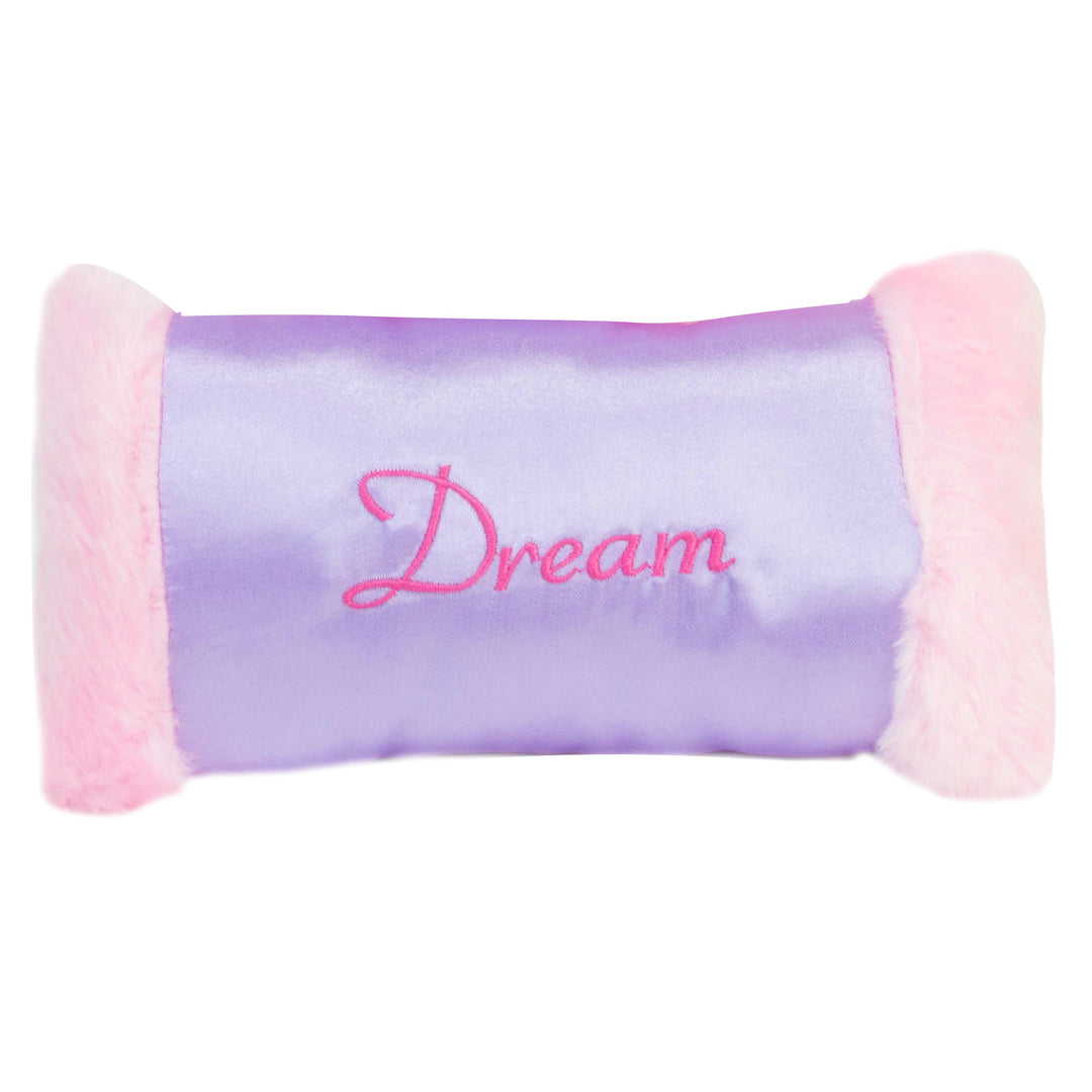 Sophia's Fur/Satin Sleeping Bag and DREAM Pillow for 18" Dolls, Pink/Purple