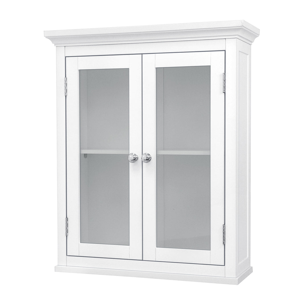 Teamson Home White Madison Removable Wall Cabinet with 2 Doors