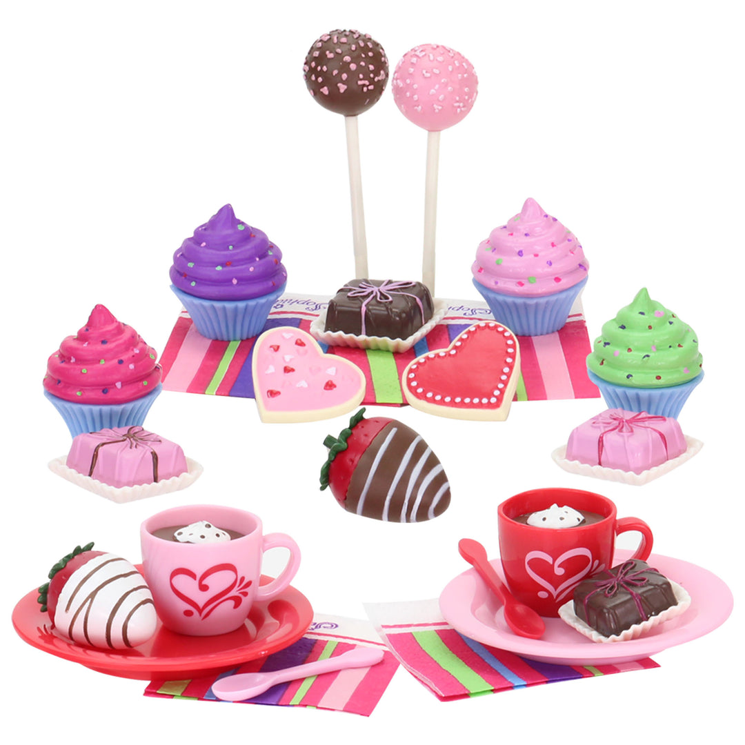 Sophia's 20 Piece Hot Chocolate and Desserts Set for 18" Dolls