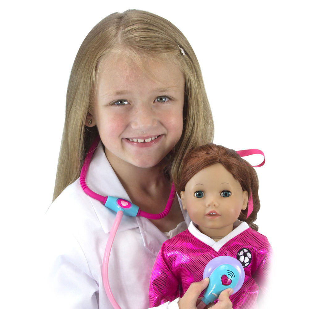 Sophia's - 18" Doll - Medical Kit for Dolls & Plush in Closed Color Box - Pink