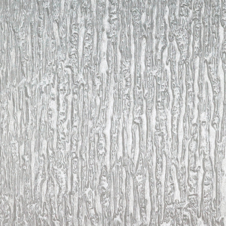 Close-up of the water textured glass panel on the Connor two door floor cabinet, white