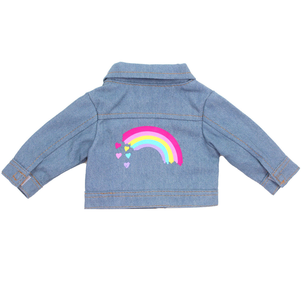 Sophia's - 18" Doll - Rainbow Jean Jacket - Indigo Blue