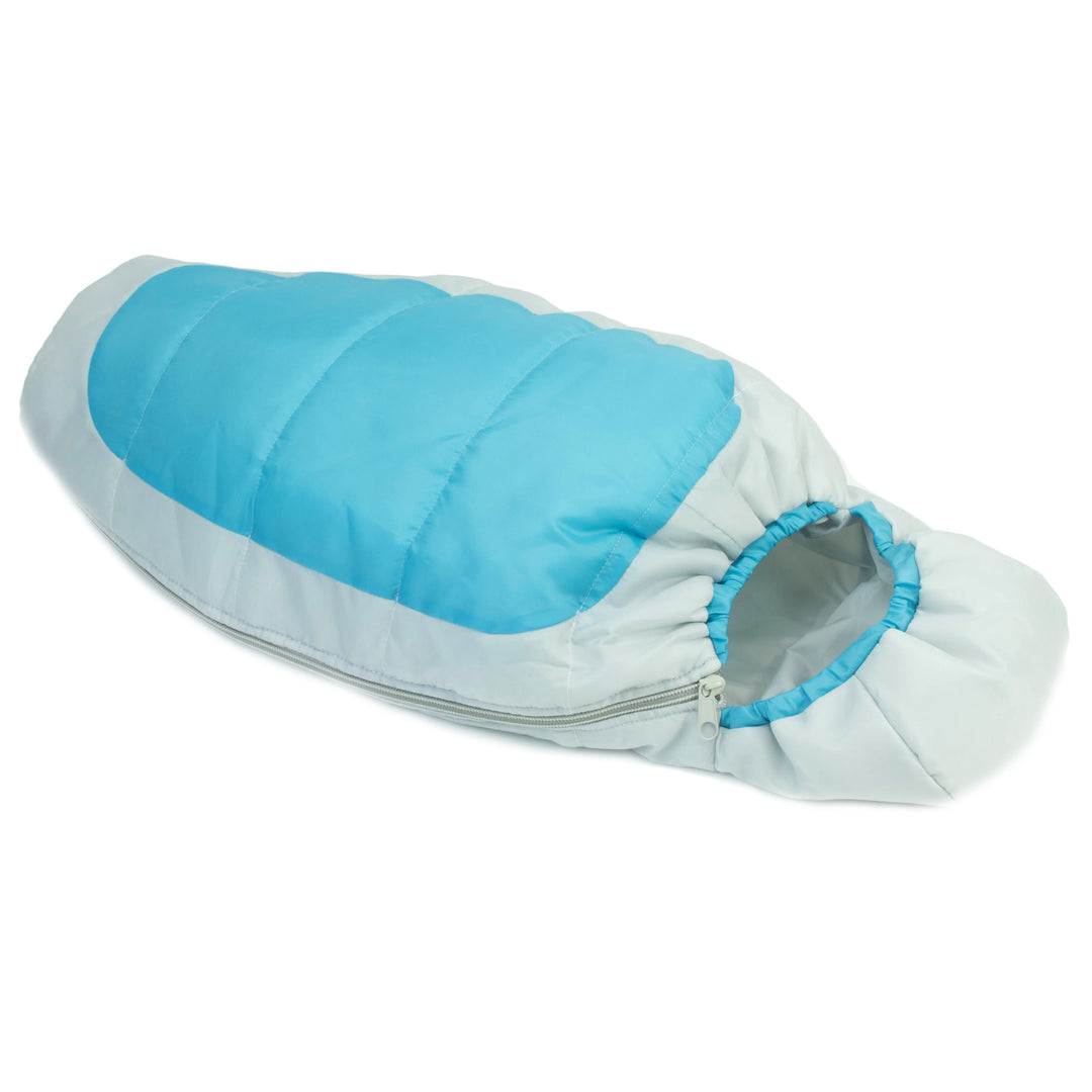 Sophia's Cocoon Style Camping Sleeping Bag for Dolls, Aqua