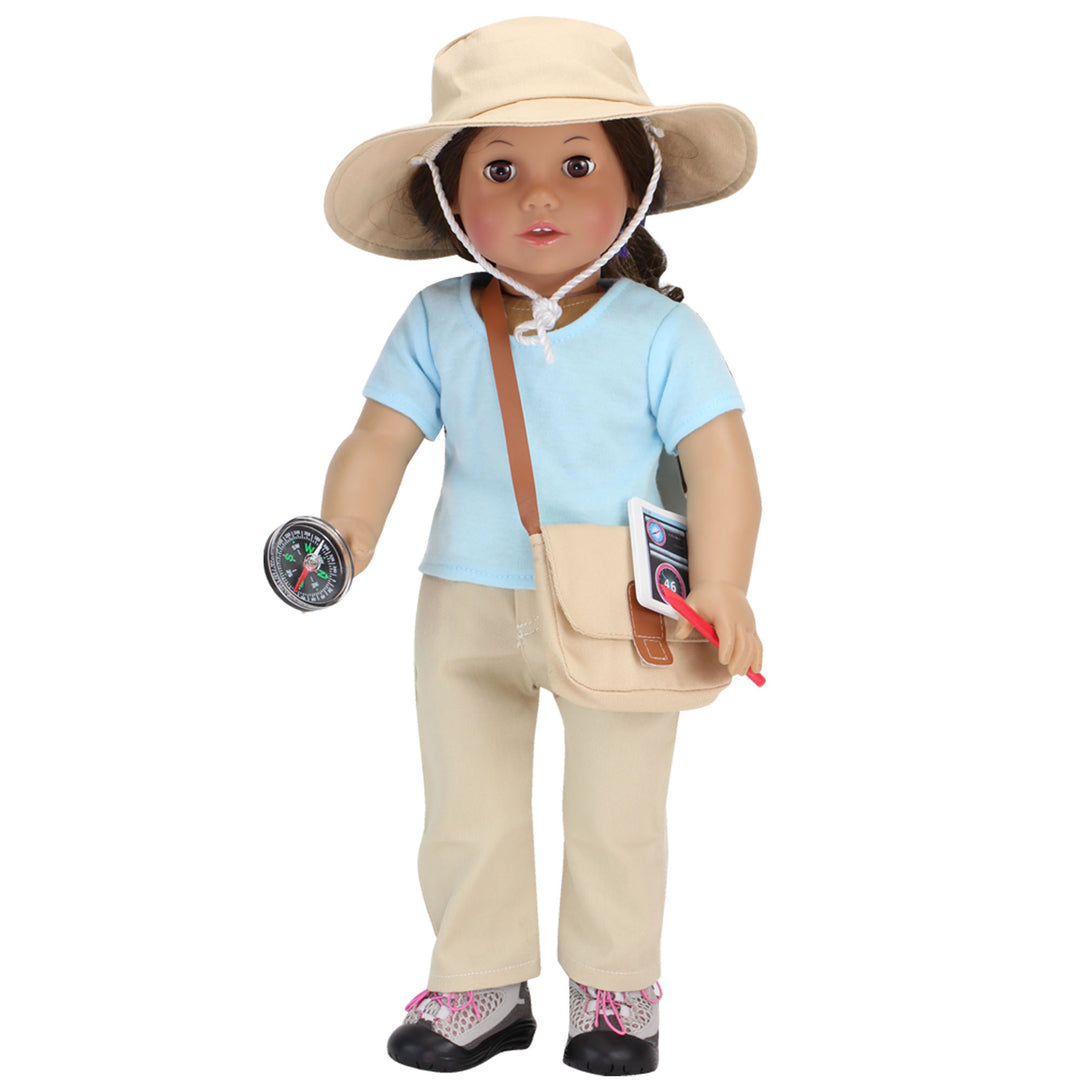 Sophia's - 18" Doll - 10 pcs Smithsonian Paleontologist Set - Tan