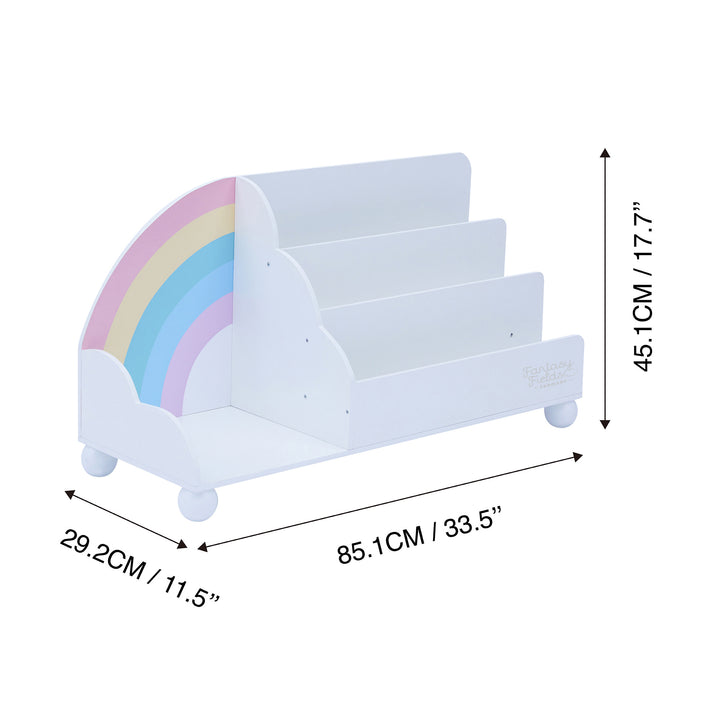 Fantasy Fields  Rainbow Wooden Display Bookcase, White