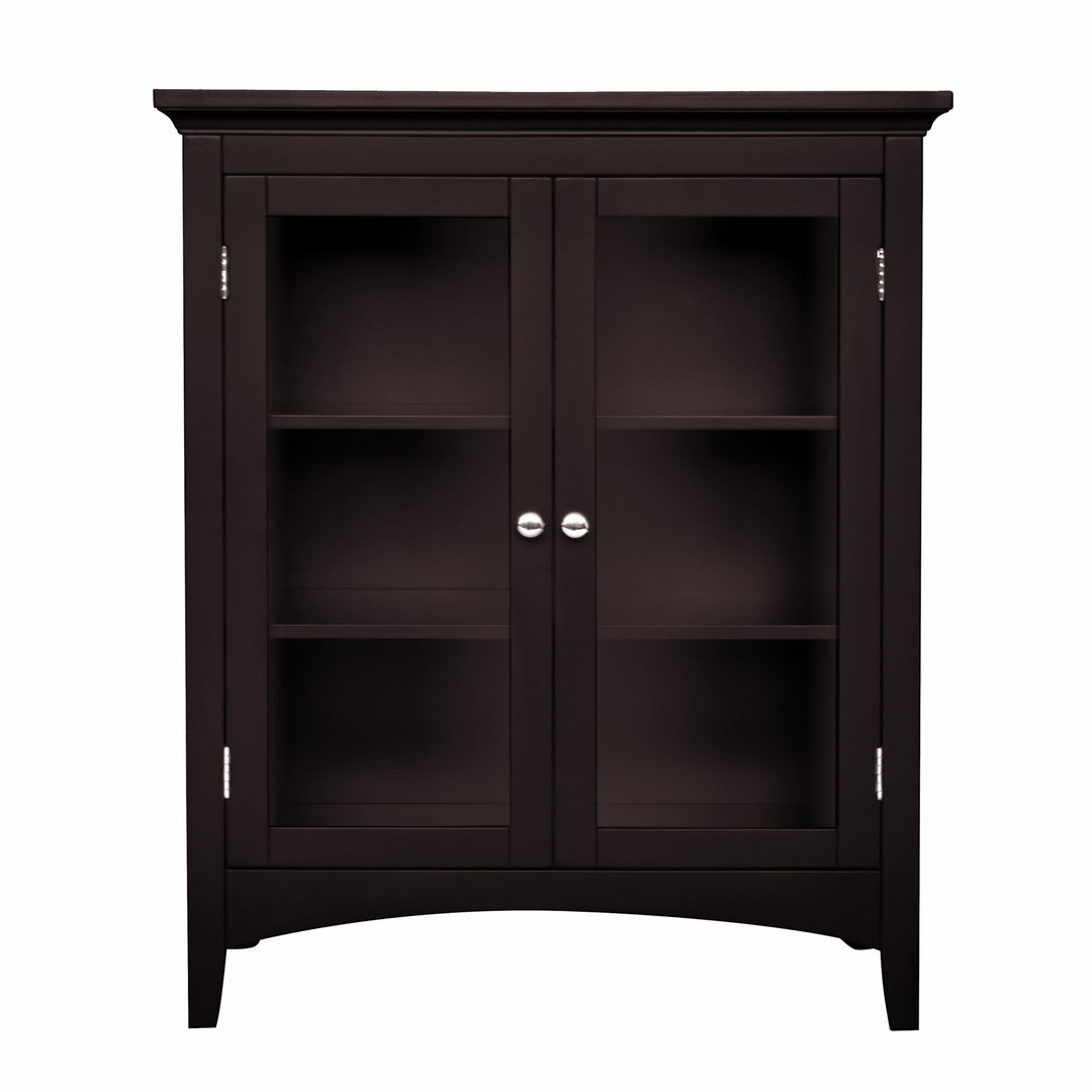 Teamson Home Madison Floor Cabinet with Double Doors, Espresso