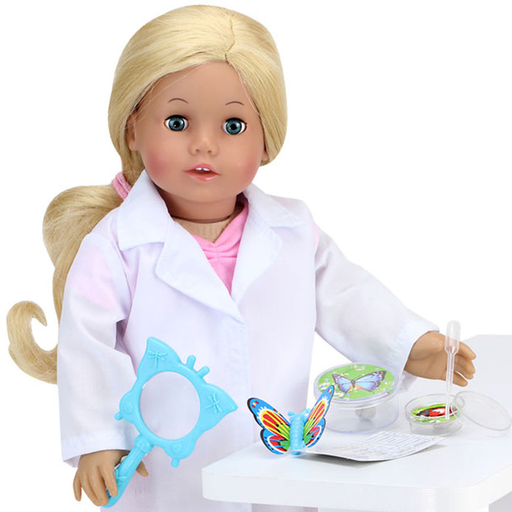 Sophia's - 18" Doll - 14 pcs Smithsonian Biologist Set - White