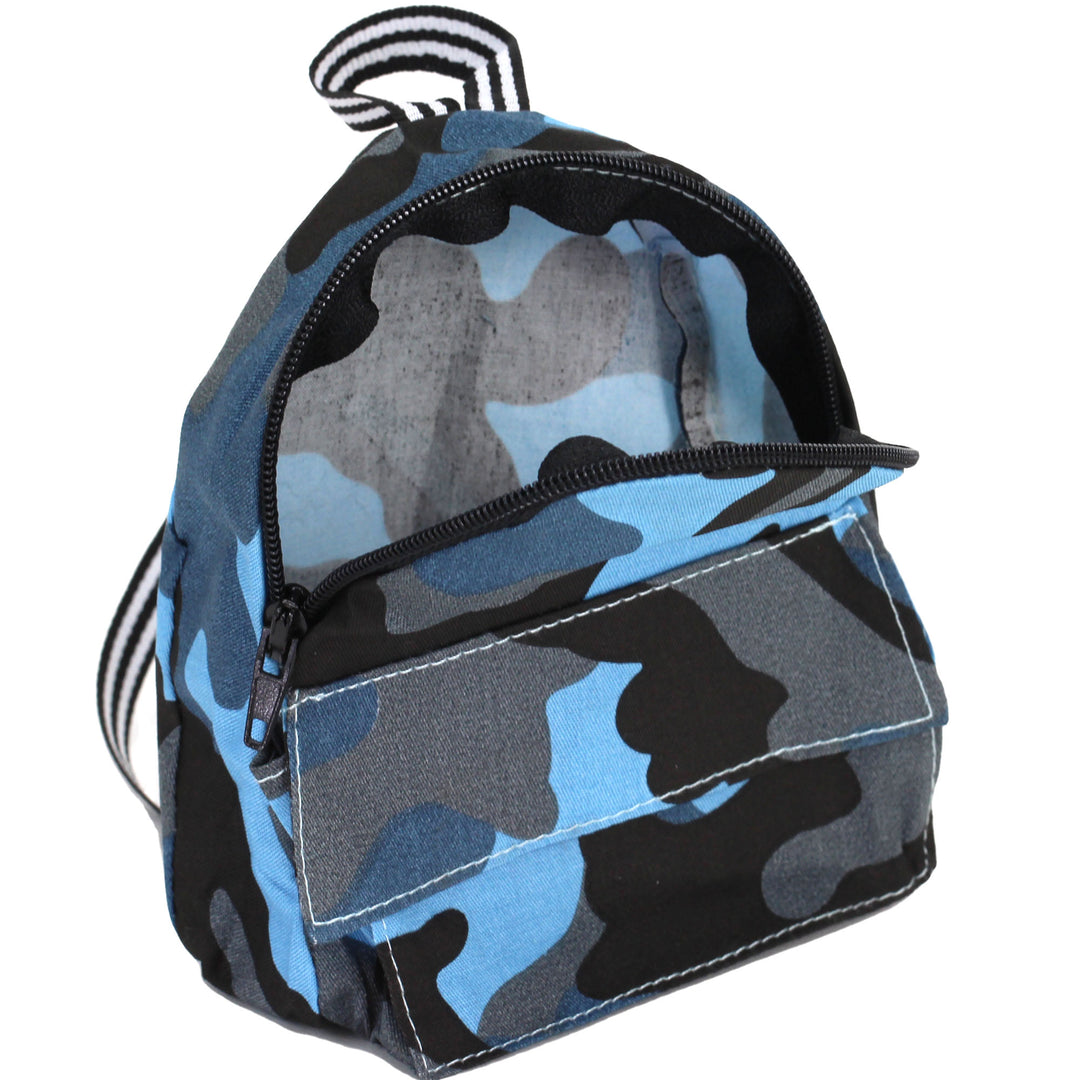 Sophia's - 18" Doll - Camouflage Nylon Backpack - Blue