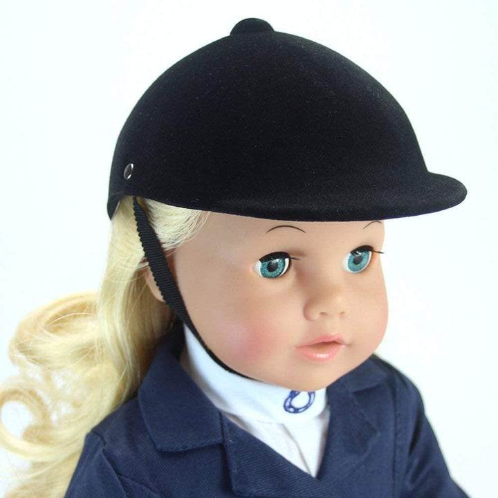 Sophia's - 18" Doll - Velvet Riding Helmet - Black