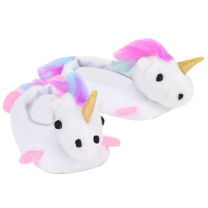 Sophia's - 18" Doll - Unicorn Slippers - White